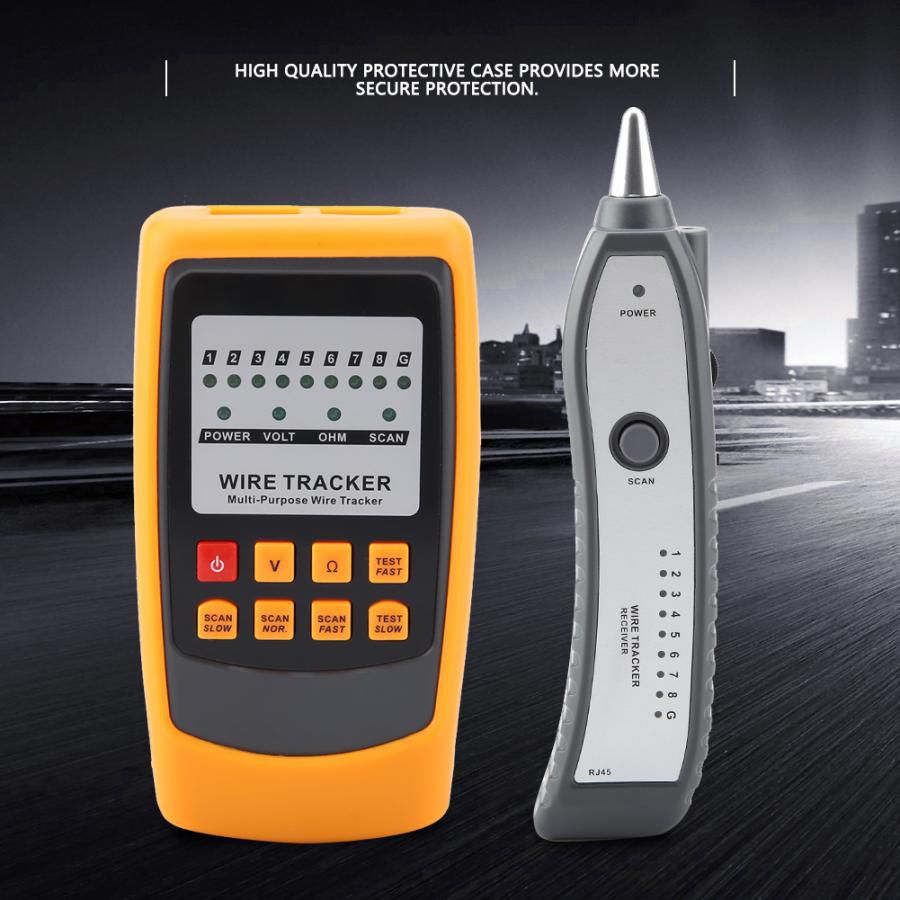 GM60 Wire Tracker Cable Breakpoint Detector Handheld Rapid LAN Cable Tester Circuit Breaker Finder