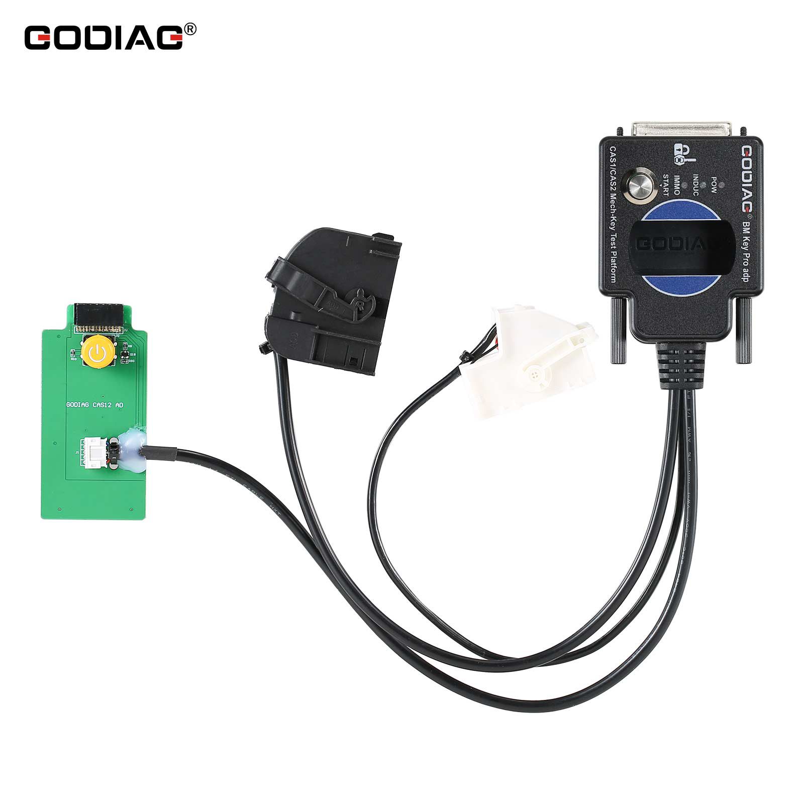 2024 GODIAG BMW CAS1/CAS2 Mech-Key Test Platform Detect CAS & Key Synchronization Solder-free Matching CAS Data Read, Write and Program