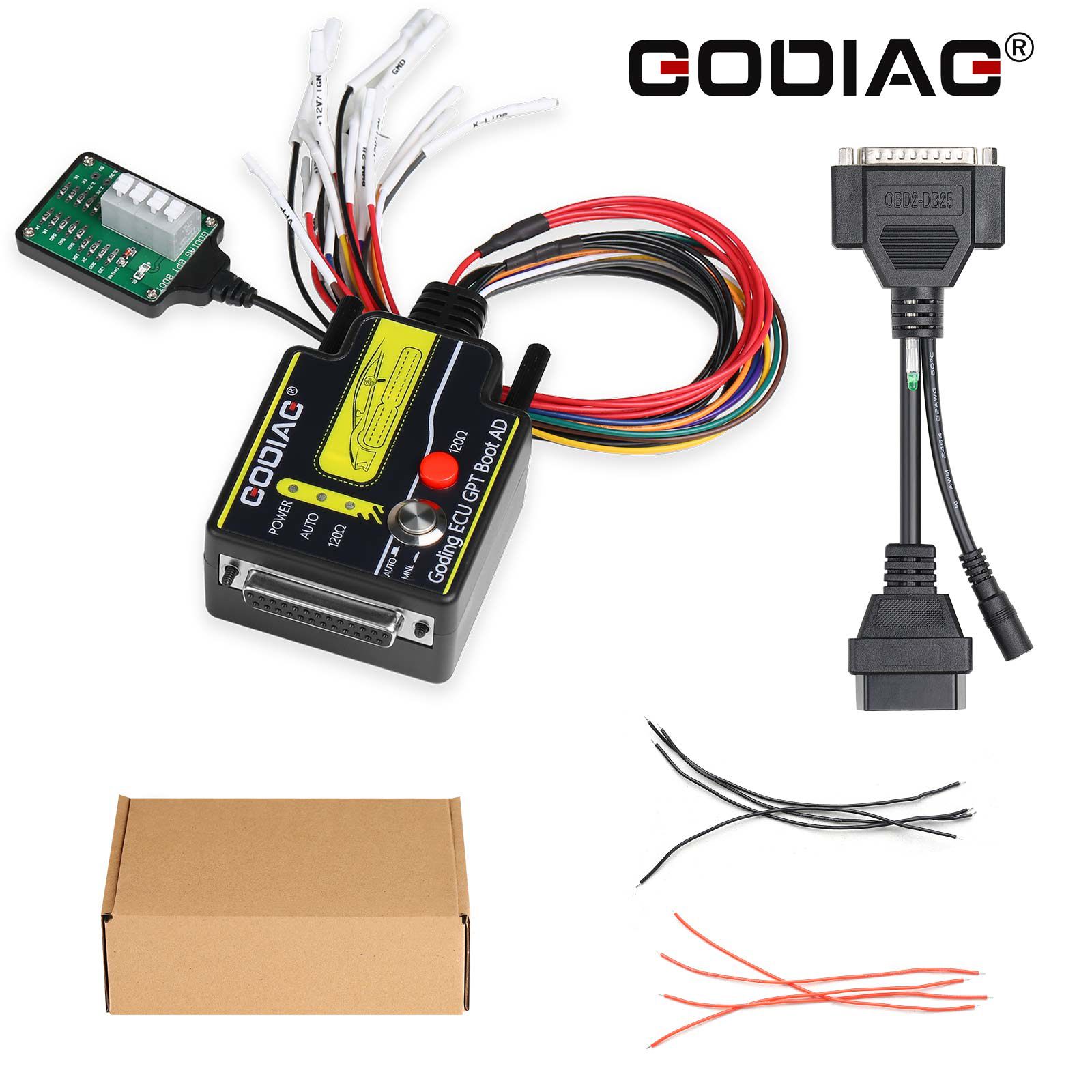 2023 GODIAG ECU GPT Boot AD Connector for ECU Reading Writing No Need Disassembly Compatible with J2534/ Openport/ PCMFlash/ FoxFlash/ FC200