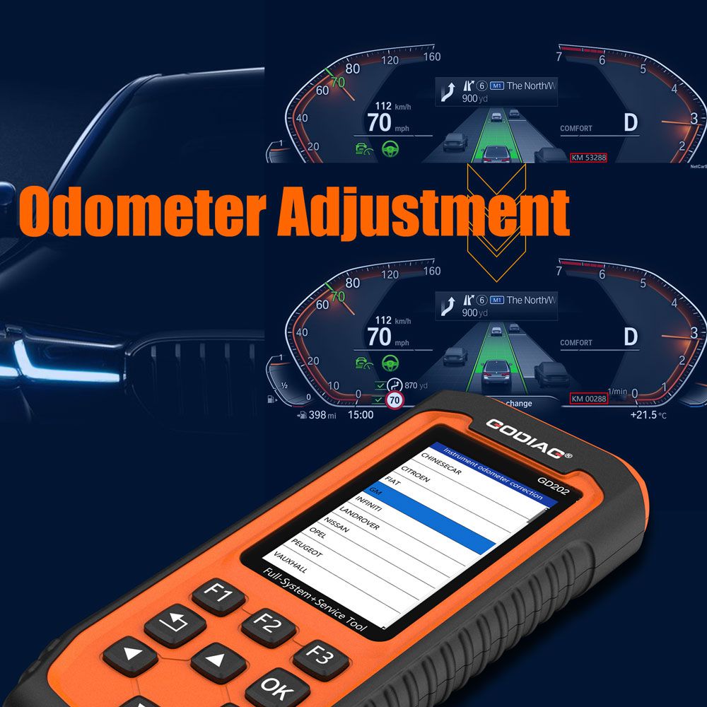 Godiag gd201 herramienta profesional de diagnóstico de todo el sistema OBDII All - makes, con 29 funciones de reinicio de servicio