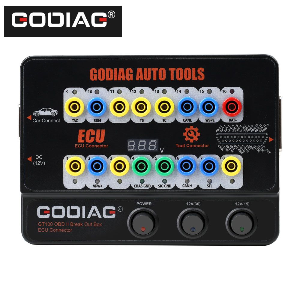 Conector ECU de la Caja de desconexión OBDII de la herramienta automática godiag gt100