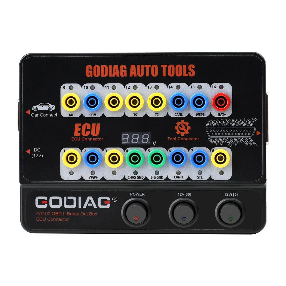 GODIAG GT100 Auto Tool OBDII Break Out Box ECU Connector