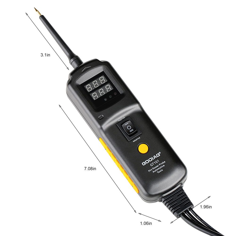 Godiag gt101 pirt sonda de potencia DC 6 - 40v diagnóstico del sistema eléctrico del vehículo / limpieza y prueba del inyector