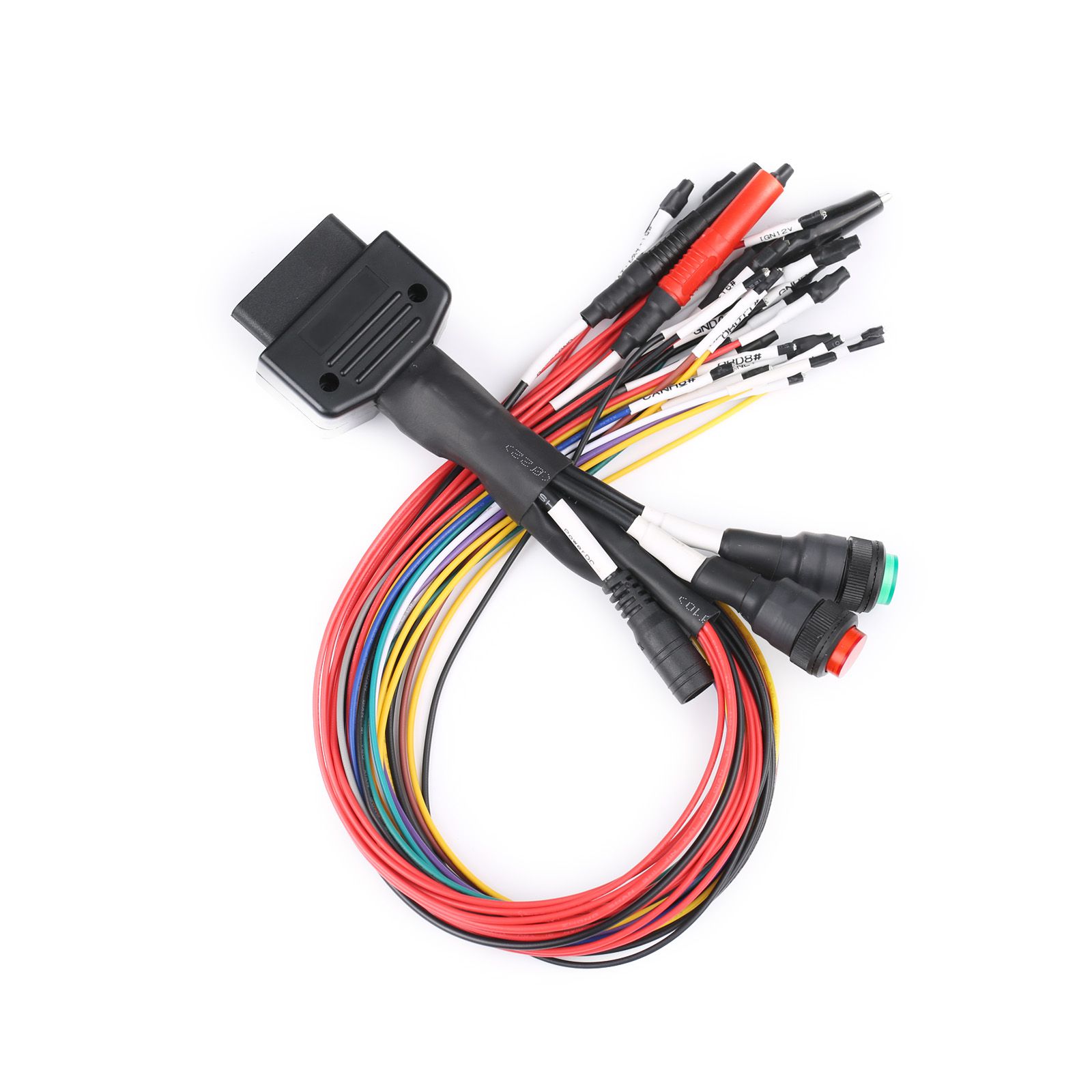 El último cable de tres núcleos para la Mesa de trabajo mpps / kess V2 / pcmtuner / Vicent / fgtech / byshut disprog, el cable saltador obd2 de protocolo completo godiag