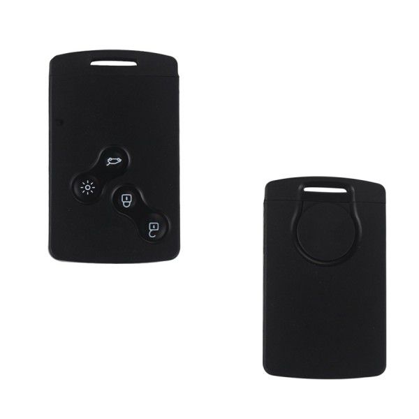 Half Smart Remote Key 4 Buttons 433MHZ PCF7941 (After Market) Sliver Logo for Re-nault Koleos