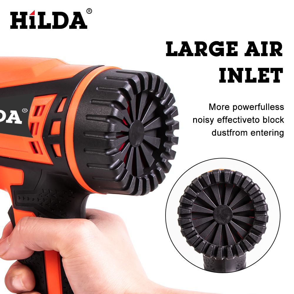 Hilda 2500w pistola de aire caliente con 2 temperaturas ajustables pistola de aire caliente eléctrica avanzada pistola de aire caliente 220V herramienta eléctrica