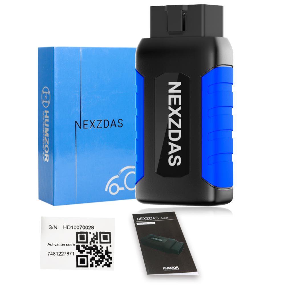 Humzor nexzdas nd306 Lite herramienta de diagnóstico para todo el sistema + reinicio de aceite + tmps + EPB + ABS + SAS + DPF (para android)