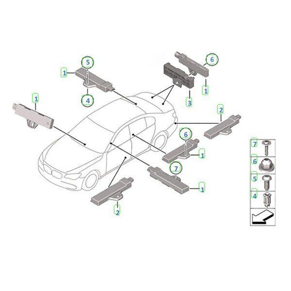 For BMW Parts Catalog PN 65209220831 BMW Outside Antenna with Waterproof Function