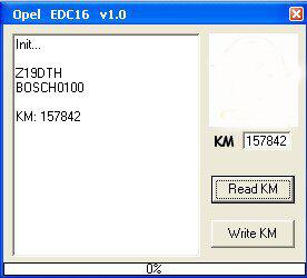 Programador de kilometraje de herramientas Opel km