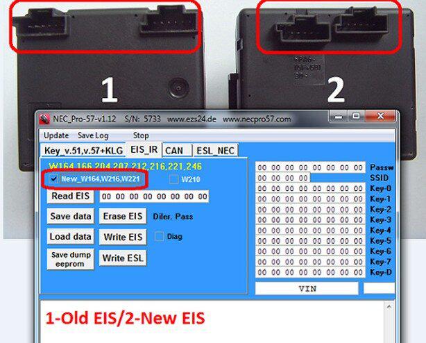 Original NEC PRO57 Key Programmer For Mercedes Benz Support Online Update