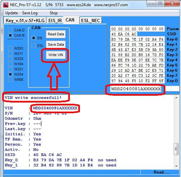 Programador de claves nec pro57 original 