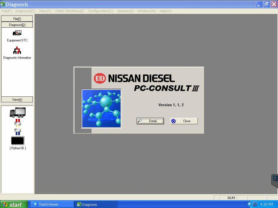 Software de diagnóstico de motores diesel Nissan