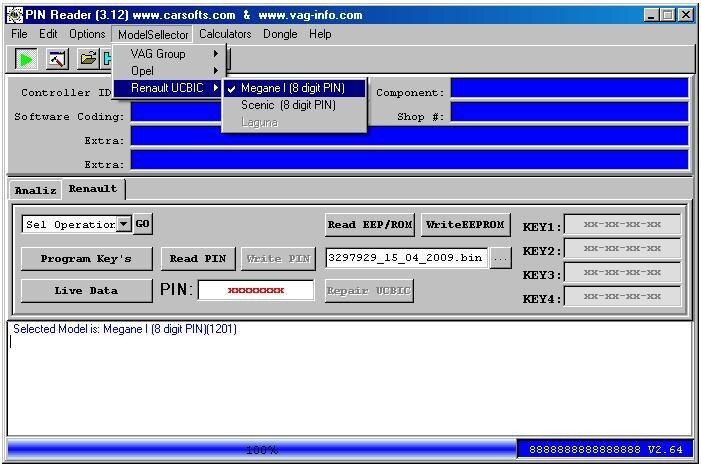 PIN Code Reading Key Programming For Renault K-Line(1996-2013 Year)