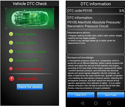 Interfaz de diagnóstico OBD b341 del módulo V - Checker iobd de Android