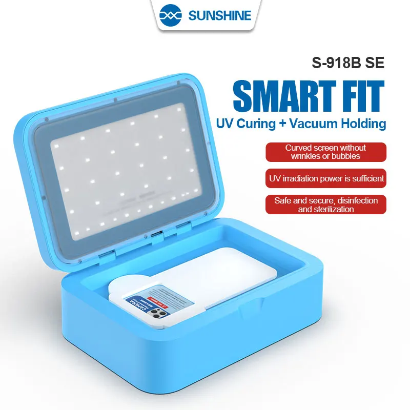 SUNSHINE S-918B SE Intelligent Vacuum UV Filming Machine UV Curing Vacuum Holding Machine for Film Application Repair Tools