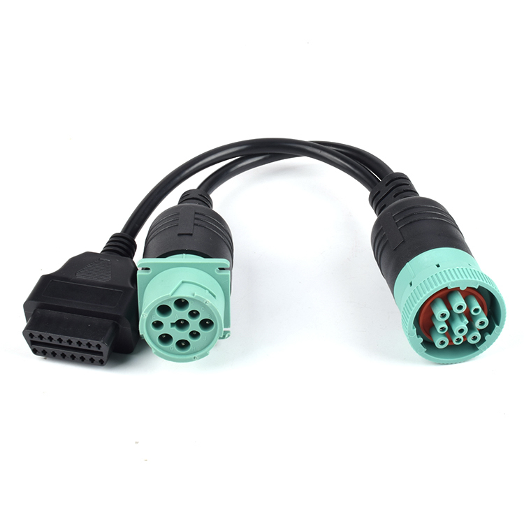 Cable obd2 de 9 a 16 Pines en el conector Cummings j1939 - 9pin