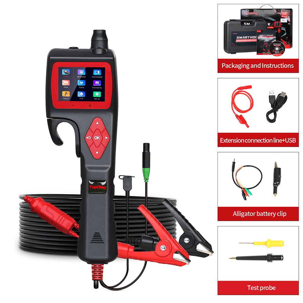 TOPDIAG P200 Automotive Electric Circuit System Tester für Auto LKW Motorrad Boot