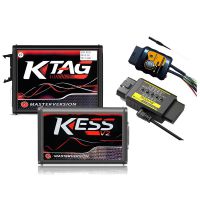 Kess V2 v5.017 versión en línea v2.80 para el Protocolo 140 v2.25 ktag 7.020 firmware red pcb, con caja de conexiones plus gt107 dsg Gear Box data Adapter