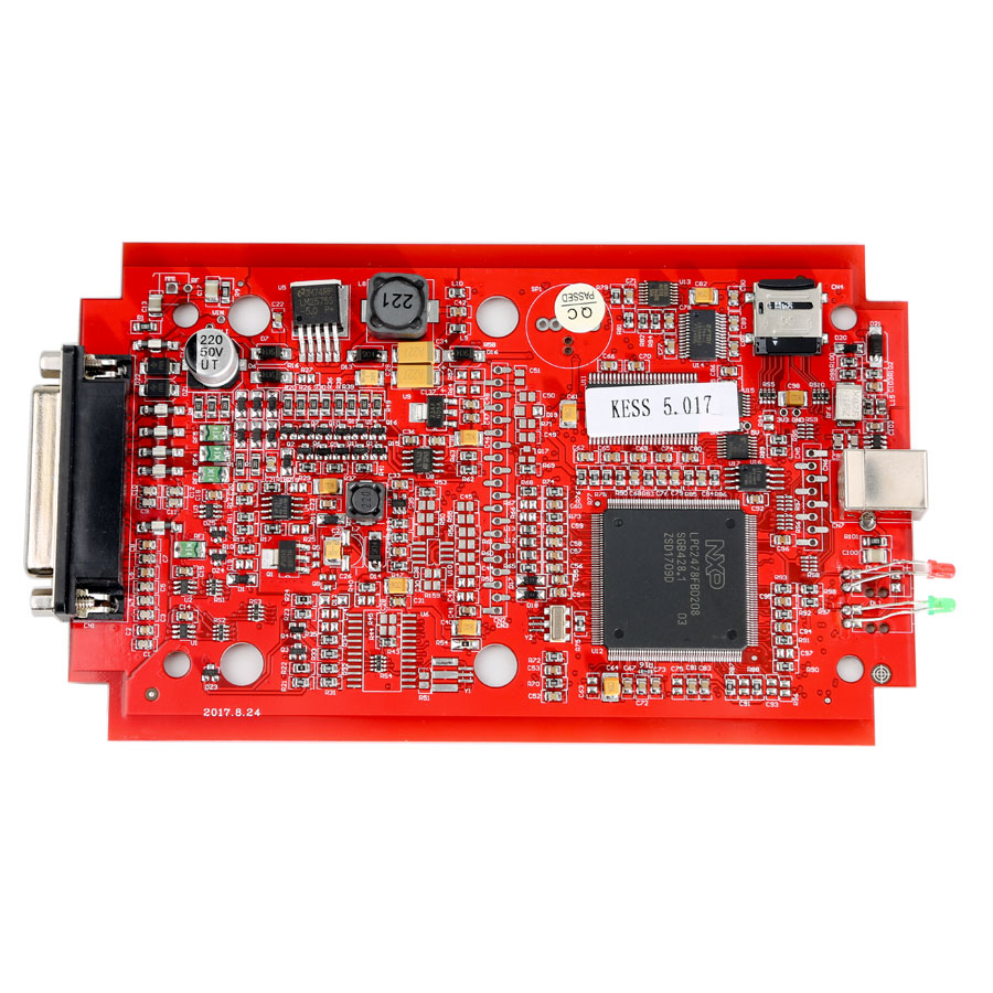 Kess V2 v5.017 versión de la UE SW v2.47, con una versión en línea de PCB rojos que admite 140 protocolos sin restricciones de tokens