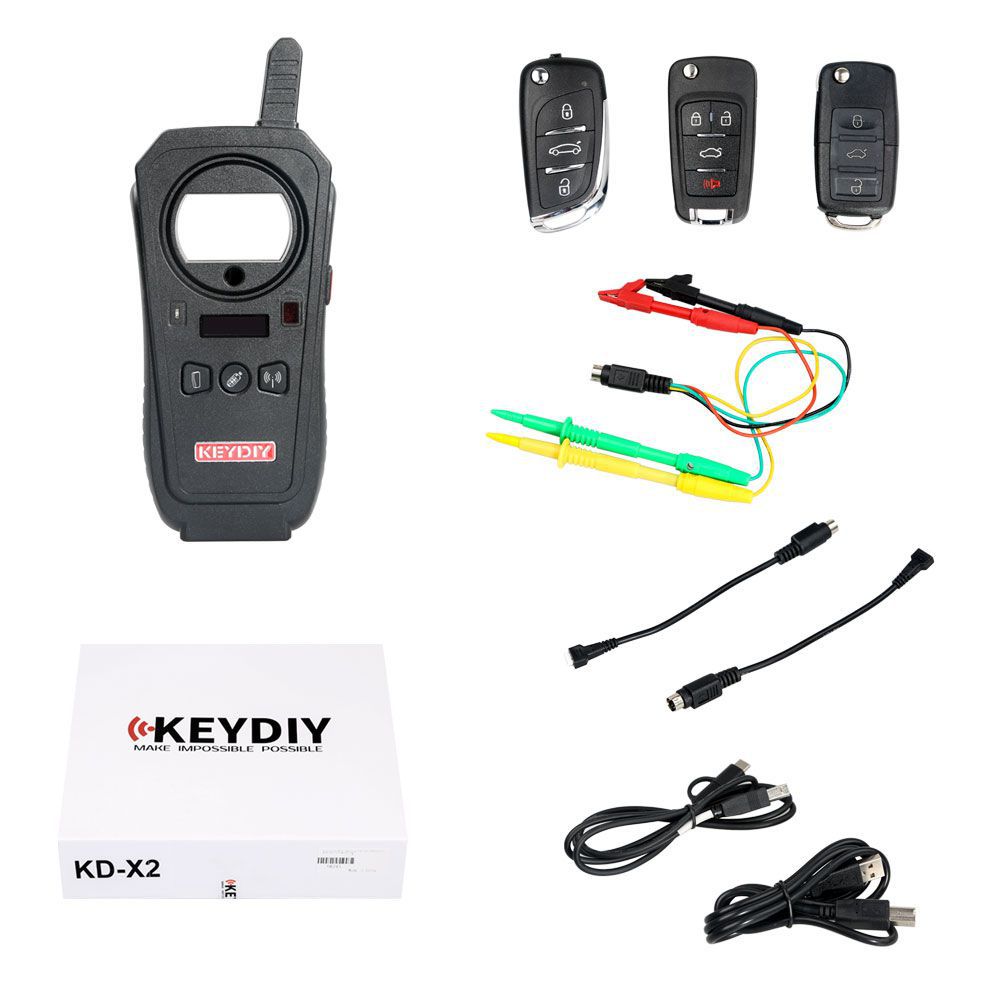 Keydiy KD - X2 fabricante de control remoto desbloqueador y dispositivo de clonación de transmisión de generadores con función de copia de transpondedor de 96 bits 48