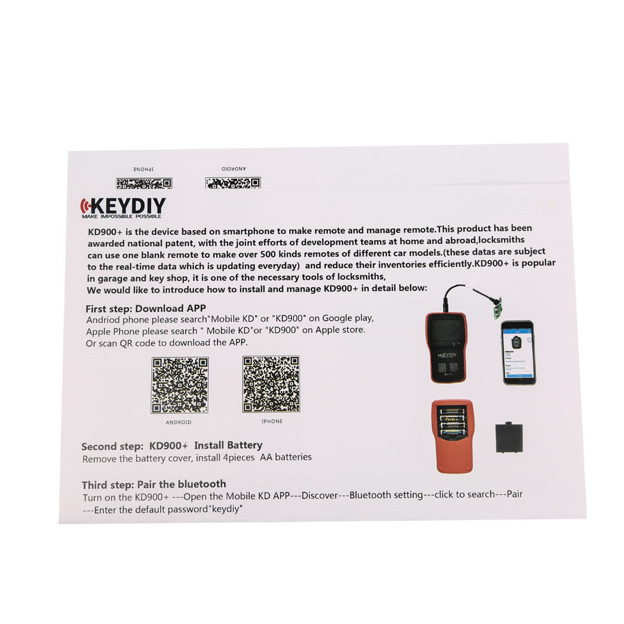 Original KEYDIY KD900+ Mobile Remote Key Generator Best Tool for Remote Control