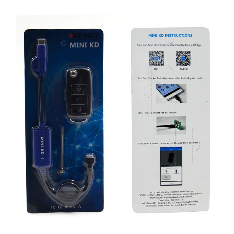 Keydiy Mini KD Mobile Key Remote Maker Generator for Android & IOS System