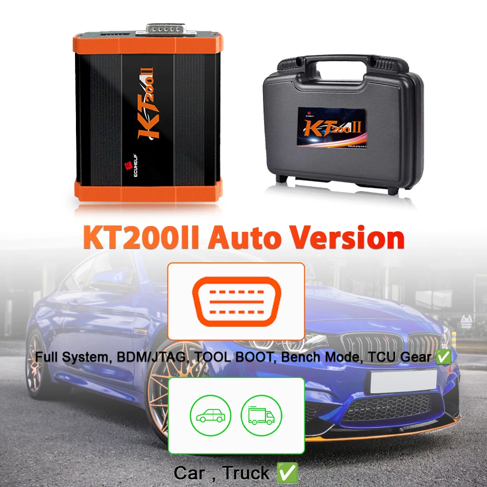 KT200II ECU Programmer KT200 II TCU Programmer Clone and Chip Tuning Tool Auto Version DTC OBD / BOOT / BDM / JTAG