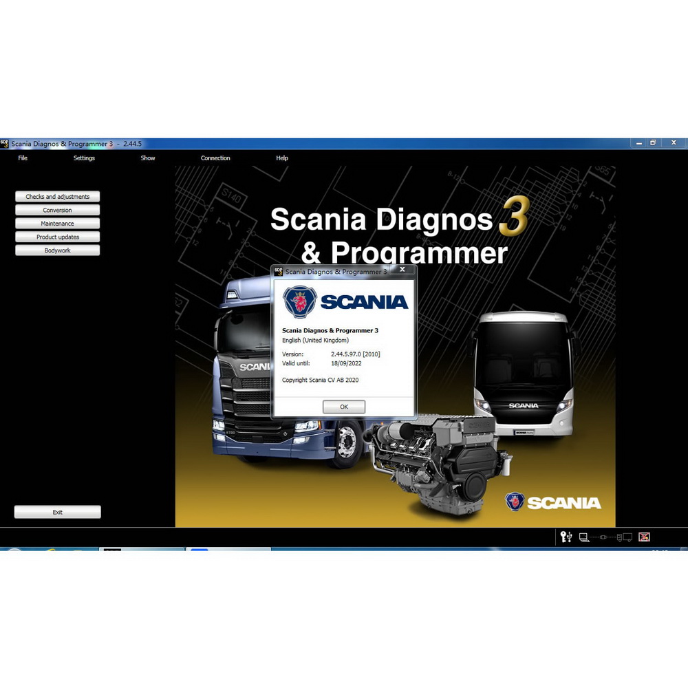 Diagnóstico y programación de Scania sdp3 2.51.3 VCI 3 vci3 sin perros de cifrado (solo software)