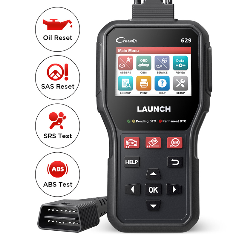 Launch Creader 629 CR629 OBD2 Scanner ABS SRS Code Reader OBD 2 Auto Scanner Active Test OBDii Car Scanner