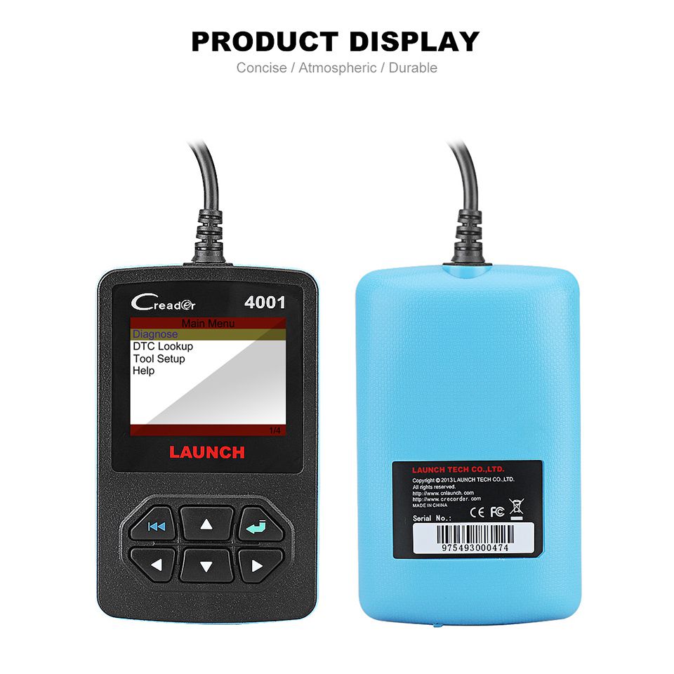 Creader 4001 OBD2 코드 리더기 진단 스캐너 시작