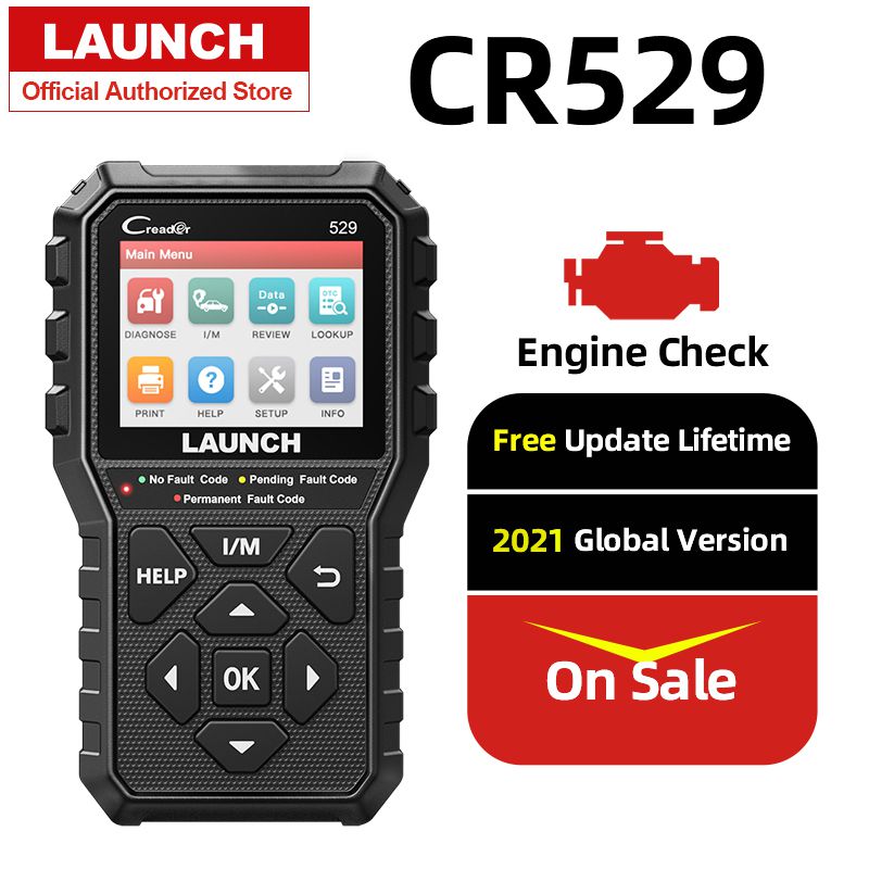 Launch creater 529 cr529 escaneo obd2 herramienta de diagnóstico automotriz lector de código OBDII lectura de código de falla escaneo OBD