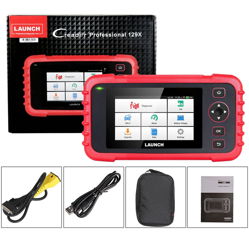 Original LAUNCH Creader CRP129X Car Diagnostic Tool for Engine/Transmission/ABS/SRS Advanced Version of CRP129