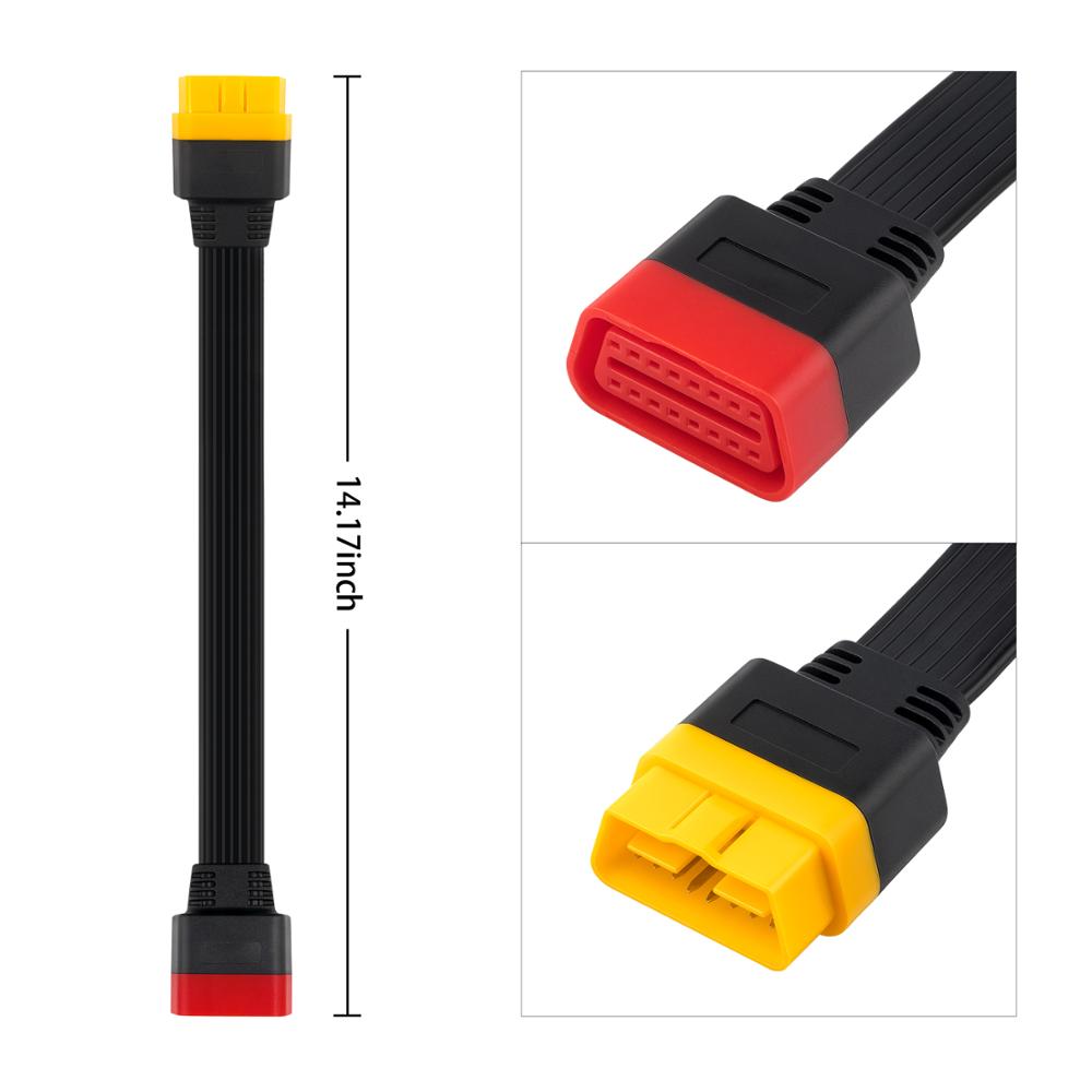 Launch OBD Extension Cable for X431 V/V+/PRO/PRO 3/Easydiag 3.0/Mdiag/Golo Main OBD2 Extended Connector 16Pin male to Female