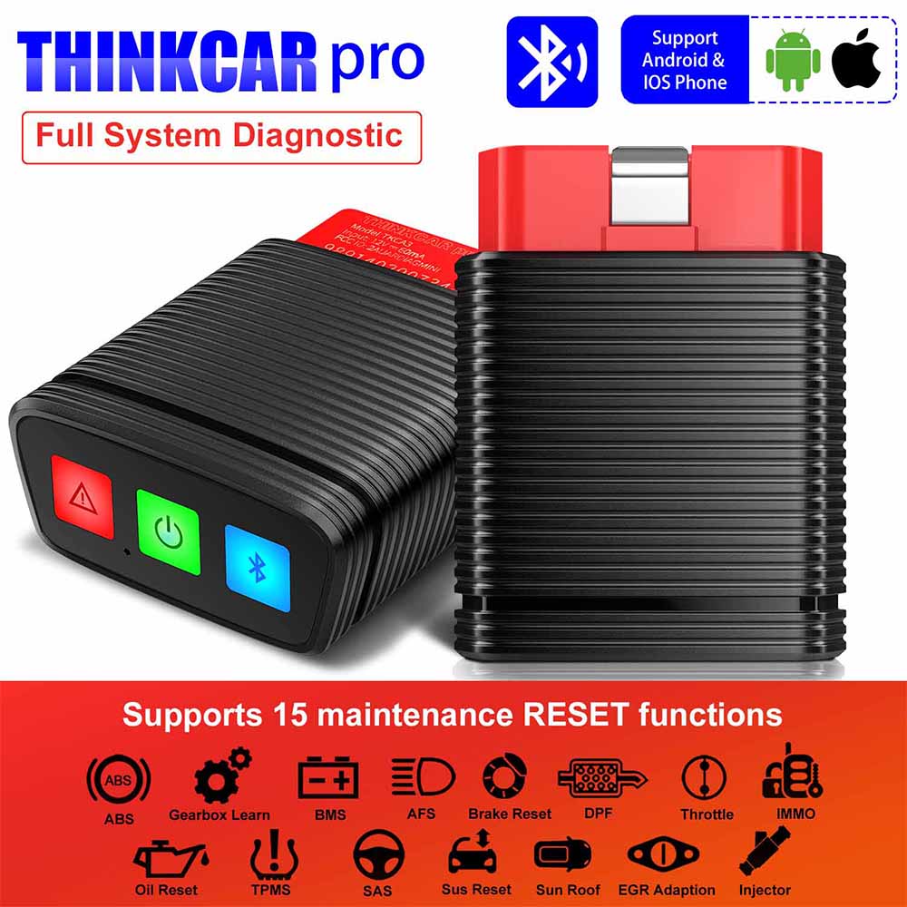 El mini escáner obd2 Bluetooth all System thinkcar pro thinktiag tiene una licencia de marca completa de un año