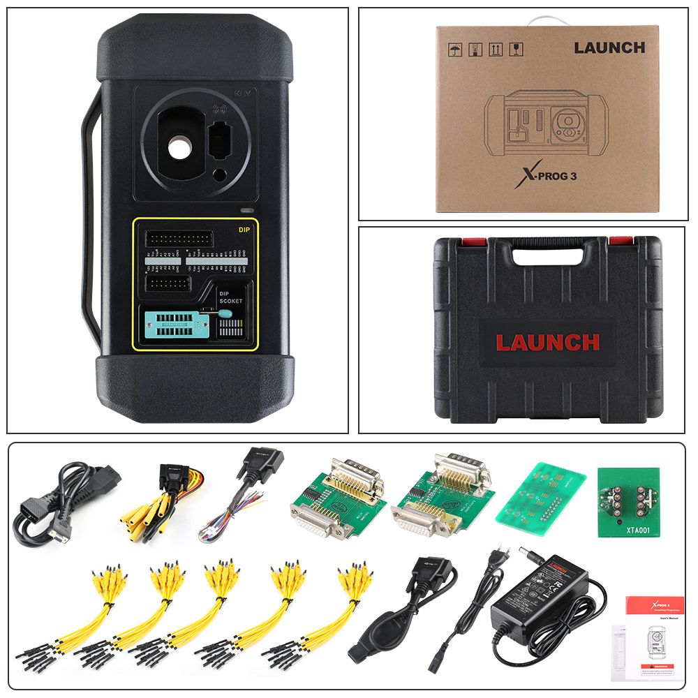 LAUNCH X431 PAD Ⅶ Elite PAD 7 Plus GIII X-Prog 3 Advanced Immobilizer & Key Programmer Plus IMMO programmer MCU3 Adapter