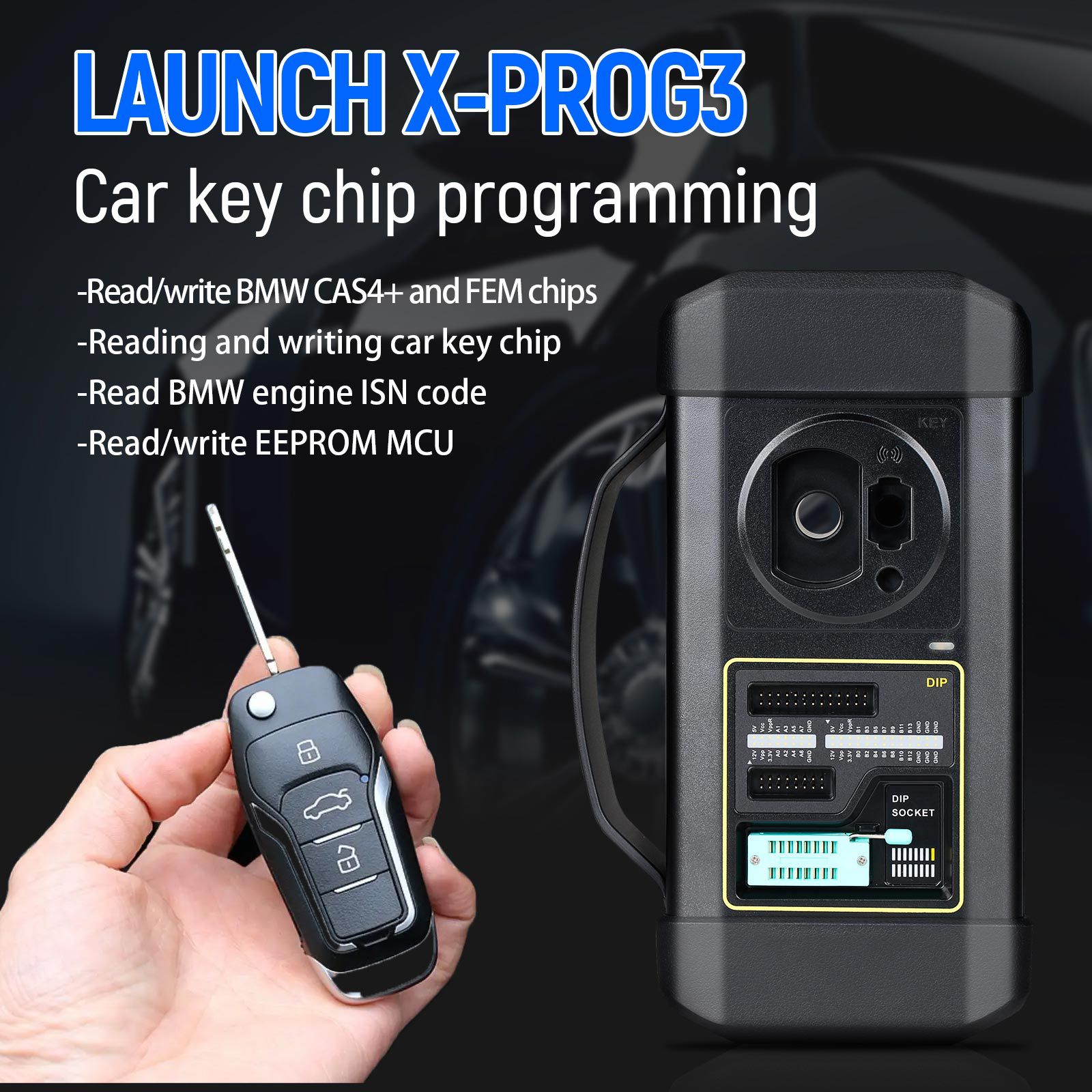  Launch GIII X-Prog 3 Advanced Immobilizer & Key Programmer Plus MCU3 Adapter Work on Mercedes Benz All Keys Lost and ECU TCU Reading