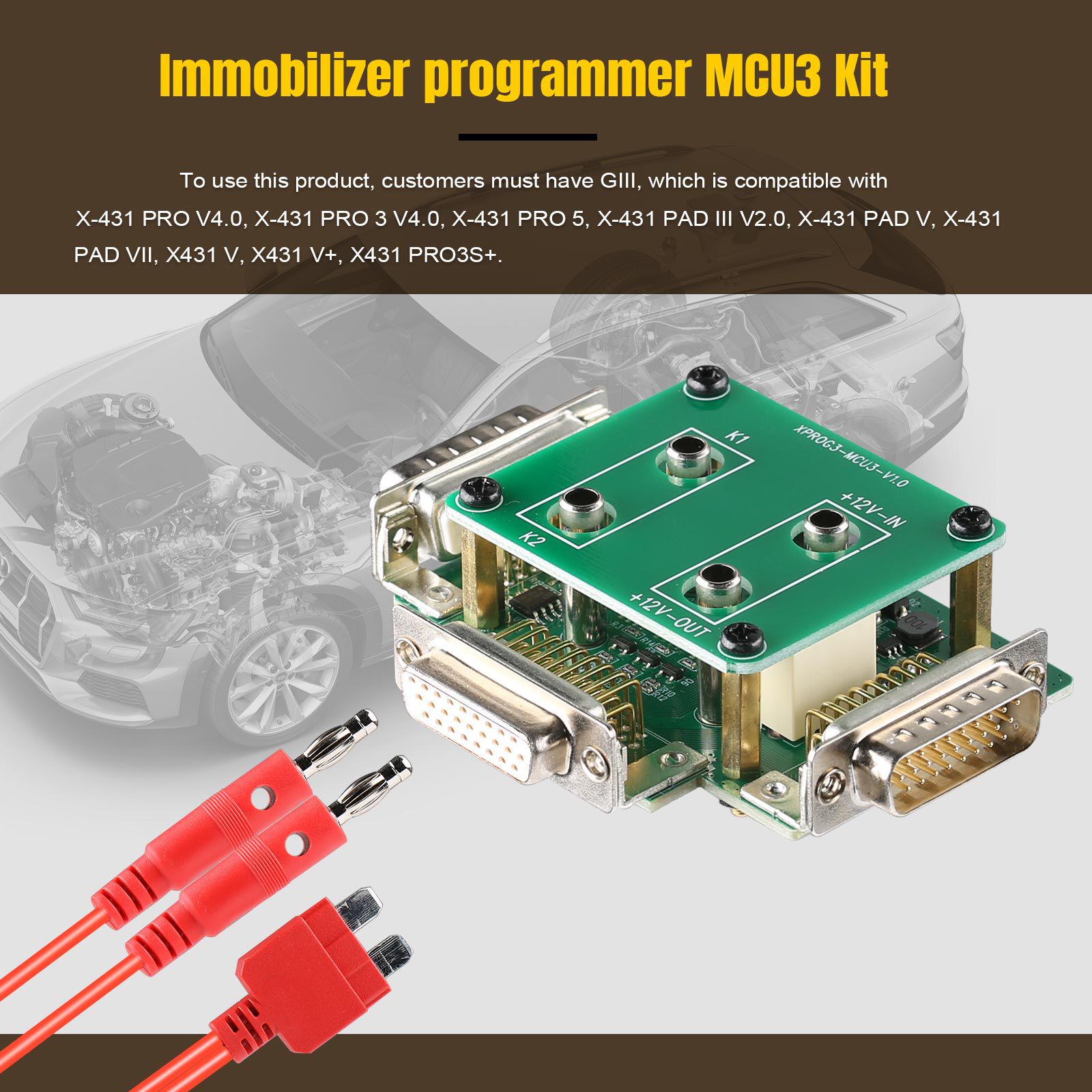 Arrancar todos los adaptadores x431 mcu3 para X - Prog3 giii Mercedes - Benz con pérdida de todas las llaves y lectura de TCU en ECU