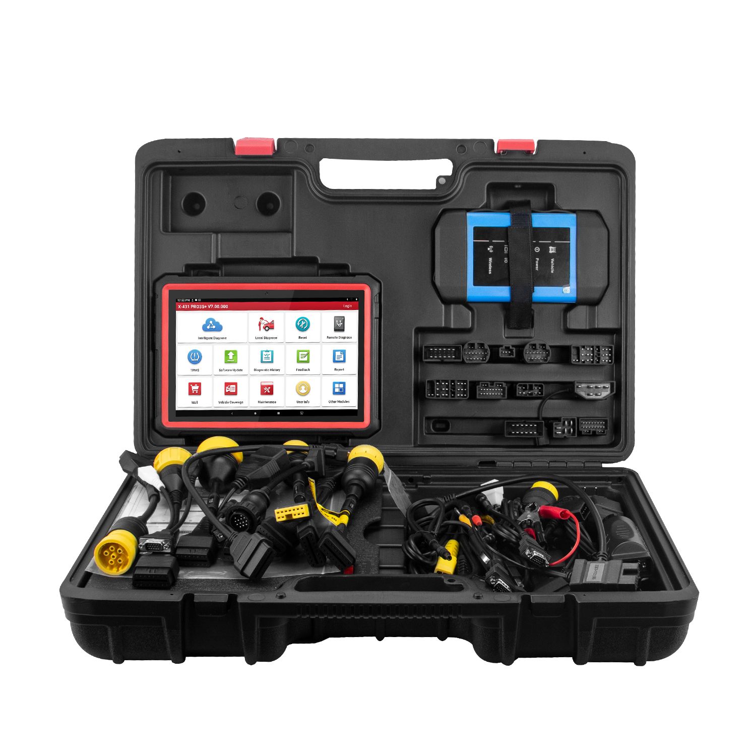 Lanzamiento del escáner automático de código OBDII x431 pro3s + v2.0 hdiii 12v CAR / 24v truck / Heavy Duty two in one Diagnosis Tool X - 431 PRO3 hd3