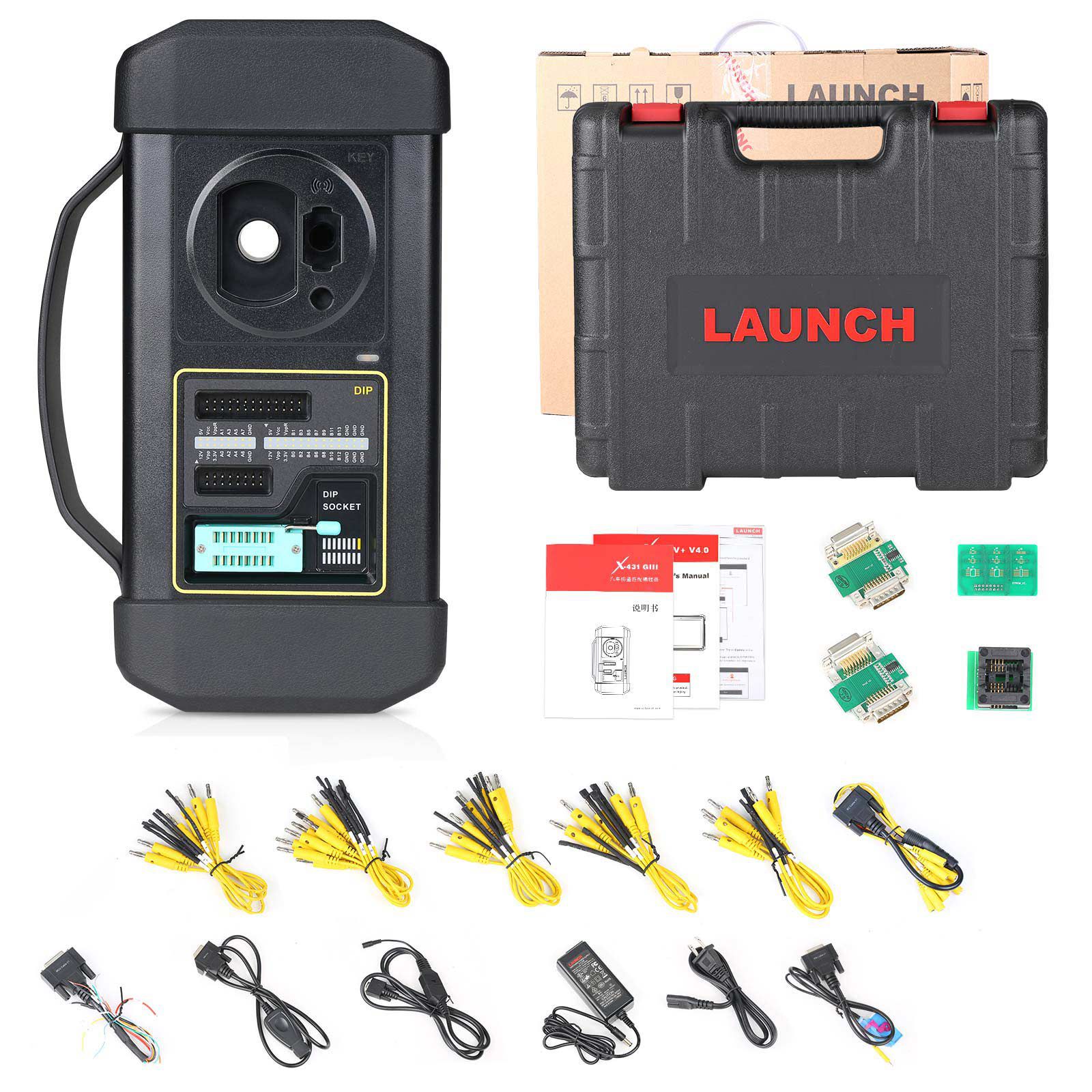 Launch X431 PRO5 PRO 5 Bi-Directional Diagnostic Coding Tool Plus X-PROG 3 GIII Immobilizer Key Programmer