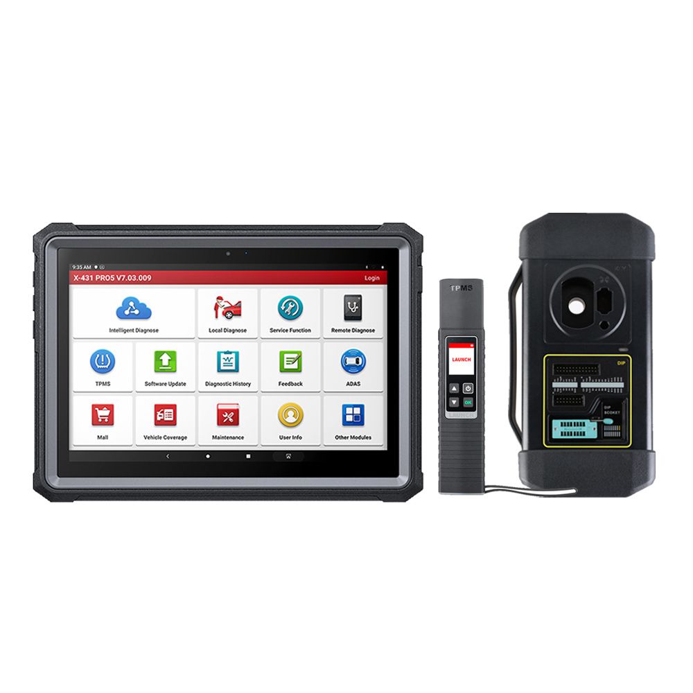 Launch X431 Pro5 Full System Scanner with X-PROG3 Key Programmer & TSGUN TPMS Tool