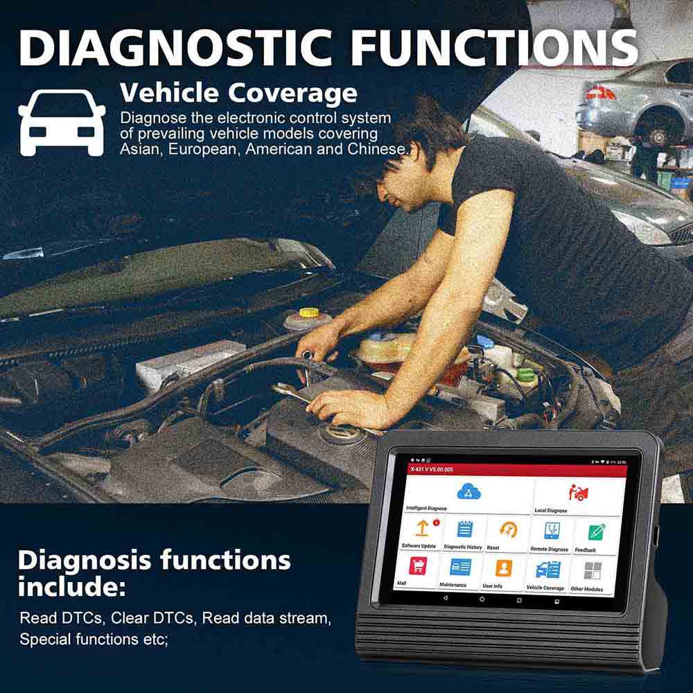 Launch X431 V V5.0 8inch Tablet Wifi/Bluetooth Full System Diagnostic Tool