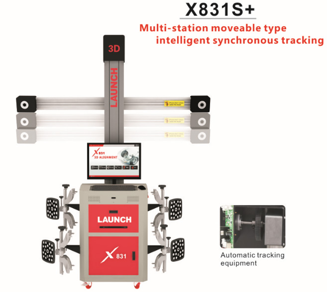 Lanzamiento original x831s + x831plus Plataforma de elevación de posicionamiento de cabina de cuatro pilares 3D admite Unicode multilingüe