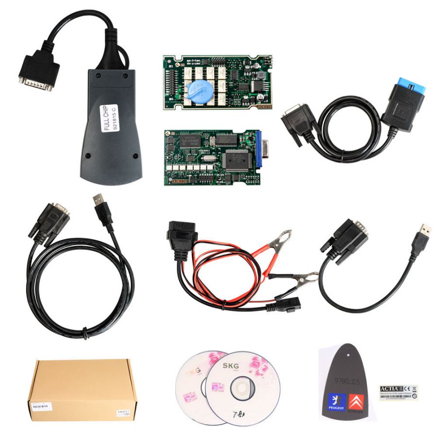 Lexia-3 Lexia3 V48 for Citroen/Peugeot Diagnostic PP2000 V25 XS Evolution with Diagbox V7.8.3 with LED and Original Chip