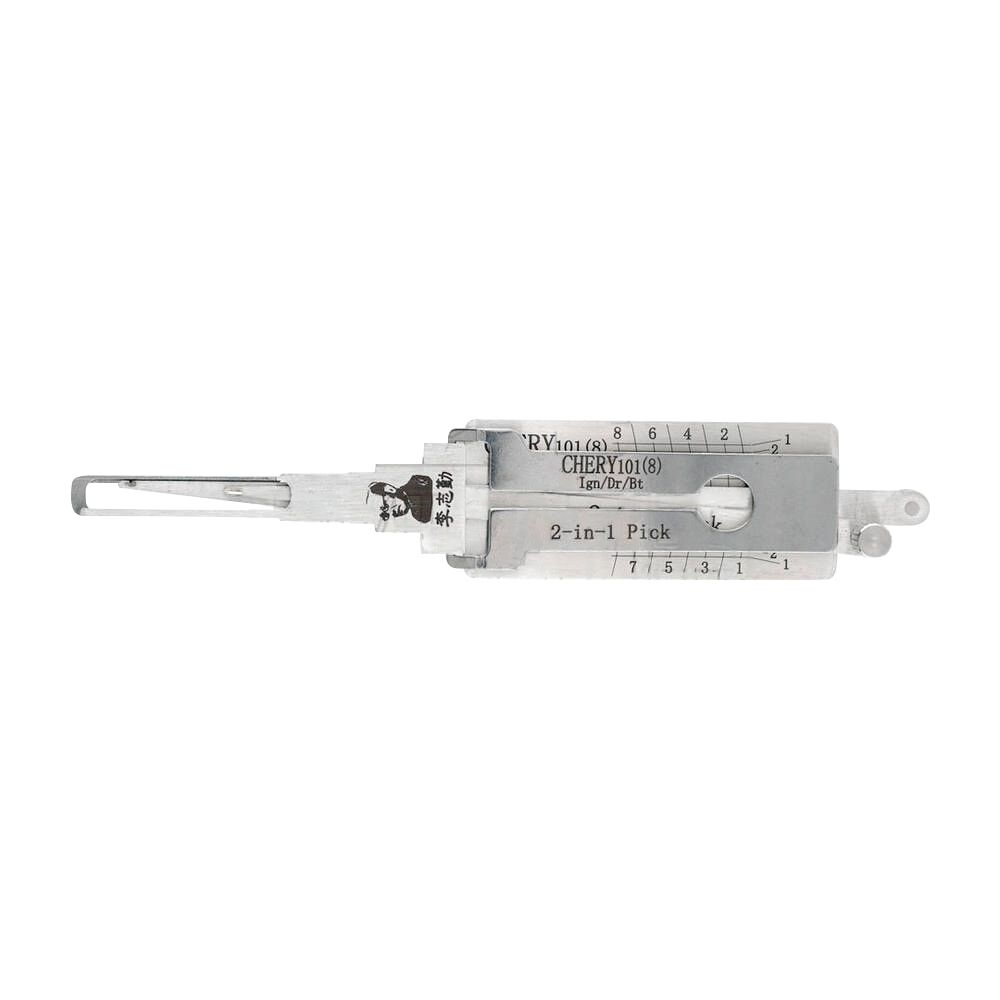 LISHI CHERY101 End Milling Tool (8-CUT) 2-in-1 Pick & Decoder for Chery Tiggo 5 E5 Ignition/Door Locks