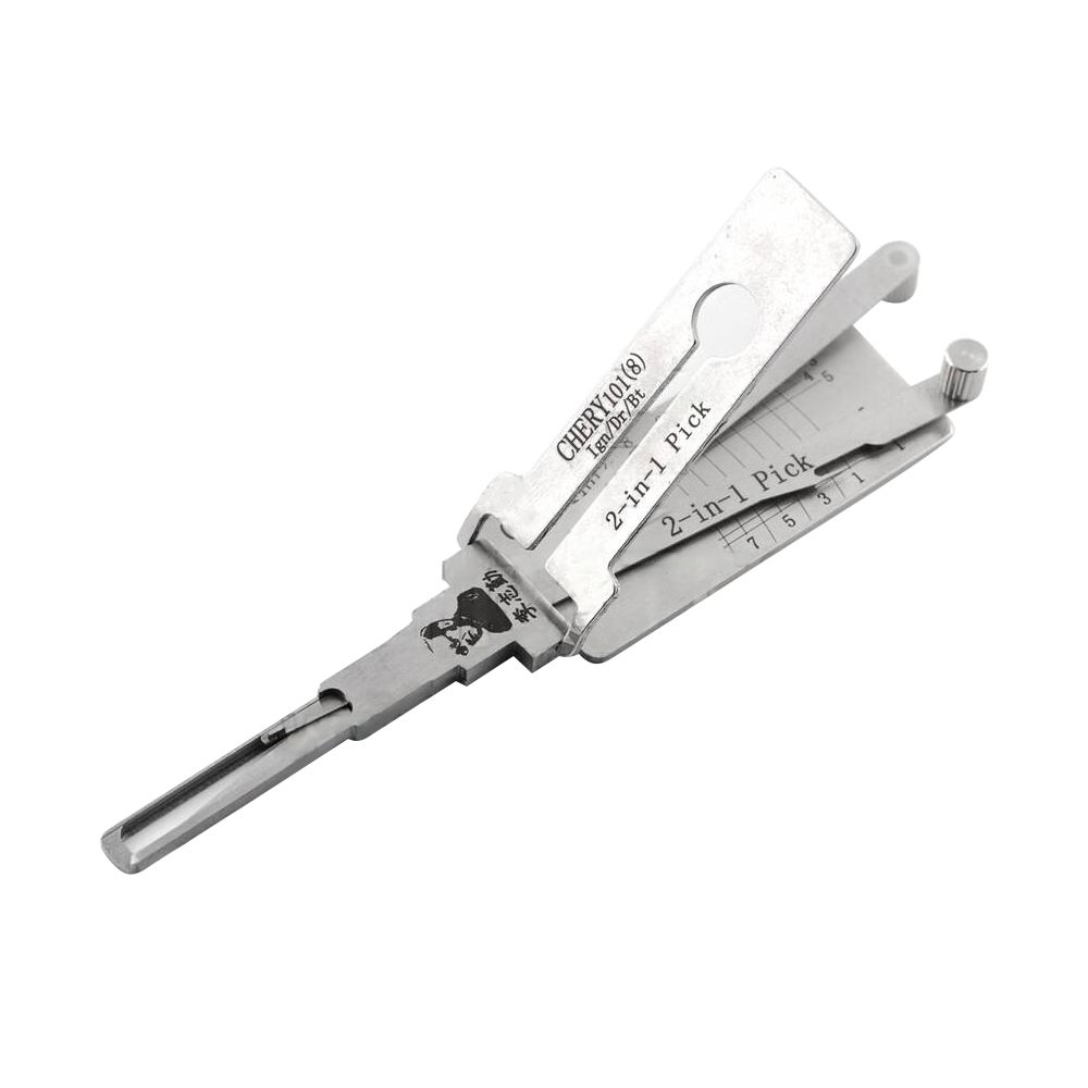 LISHI CHERY101 End Milling Tool (8-CUT) 2-in-1 Pick & Decoder for Chery Tiggo 5 E5 Ignition/Door Locks
