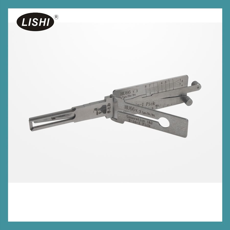 Lishi hu66 V3 2 en 1 recogida automática y descodificador para Audi Ford VW Seat Skoda