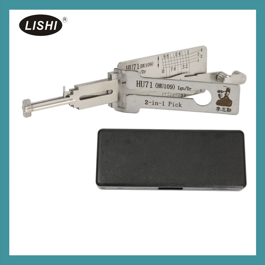 Recogida automática y descodificador Lishi hu71 2 en 1 para camiones pesados Land Rover y Scania