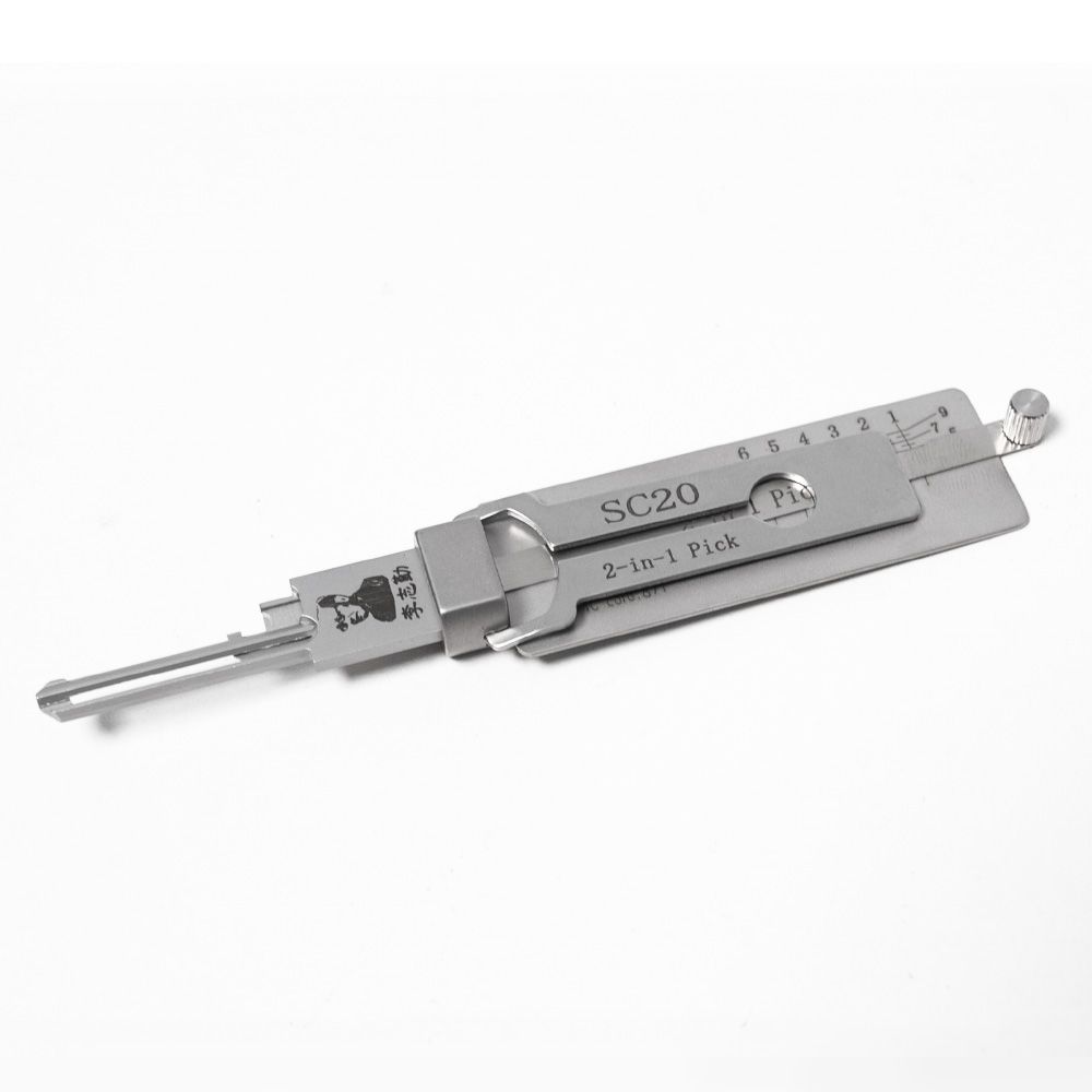 2025 LISHI SC20 Civilian Tool 2-in-1 Pick & Decoder for Schlage L Keyway