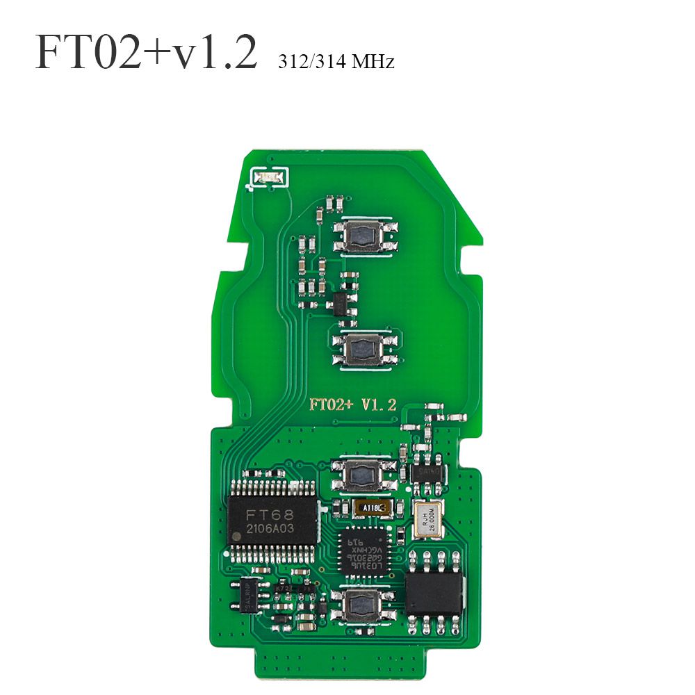 Lonsdor ft02 ph0440b ft11 - h0410c 312 / 314 MHz Toyota SMART Key frecuencia PCB se puede cambiar a la versión actualizada