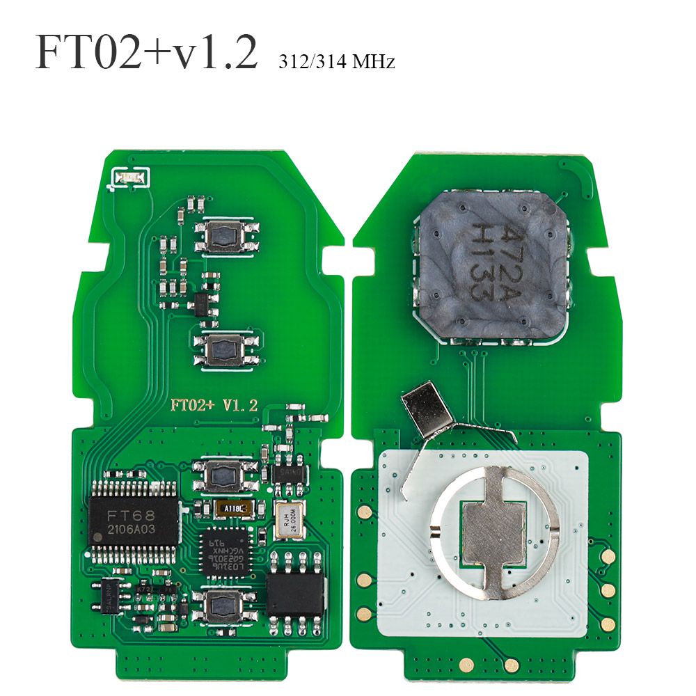 Lonsdor ft02 ph0440b ft11 - h0410c 312 / 314 MHz Toyota SMART Key frecuencia PCB se puede cambiar a la versión actualizada